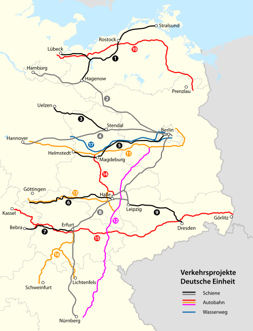 German Unity Transport Projects